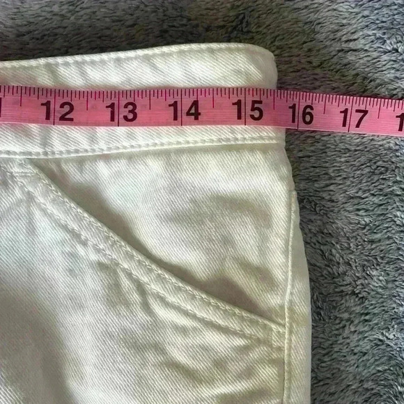 Luisa Cerano Soft Raw Hem Skinny Jeans White Size 8 - Picture 10 of 13